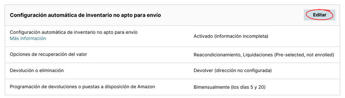 Configuración